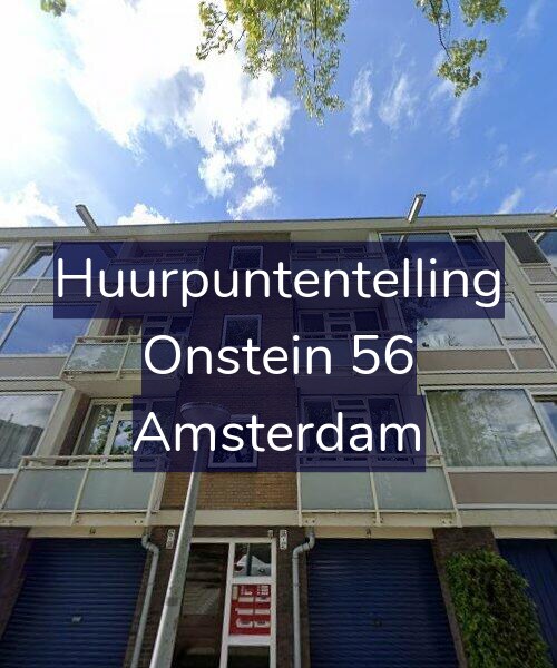 Foto gevel Huurpuntentelling voor Onstein 56, Amsterdam