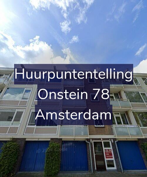 Foto gevel Huurpuntentelling voor Onstein 78, Amsterdam
