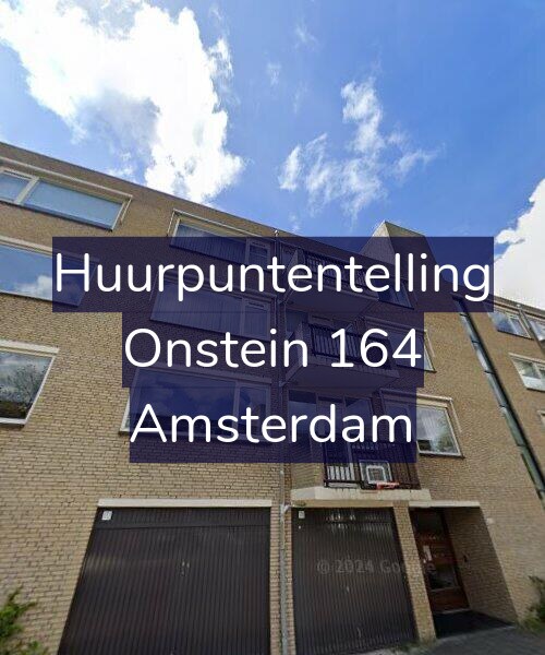 Foto gevel Huurpuntentelling voor Onstein 164, Amsterdam