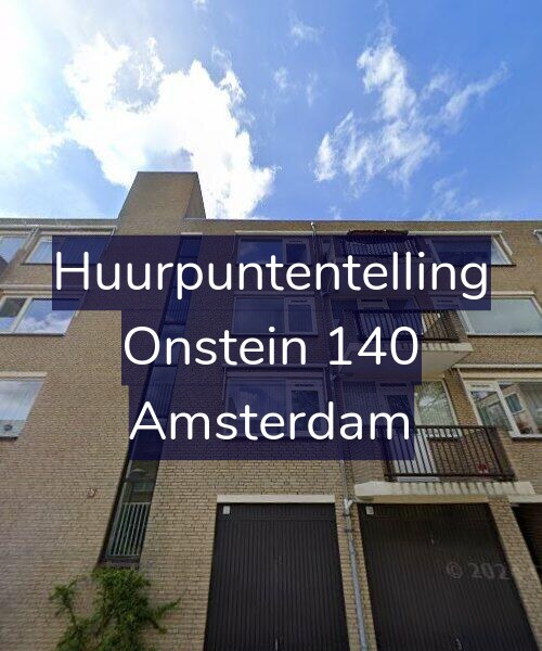Foto gevel Huurpuntentelling voor Onstein 140, Amsterdam