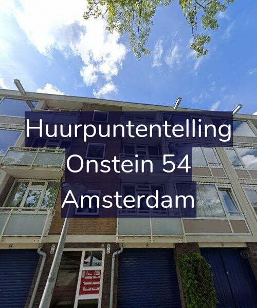 Foto gevel Huurpuntentelling voor Onstein 54, Amsterdam