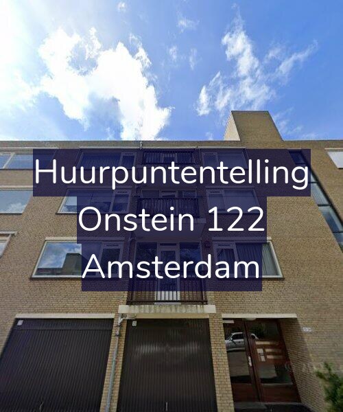 Foto gevel Huurpuntentelling voor Onstein 122, Amsterdam