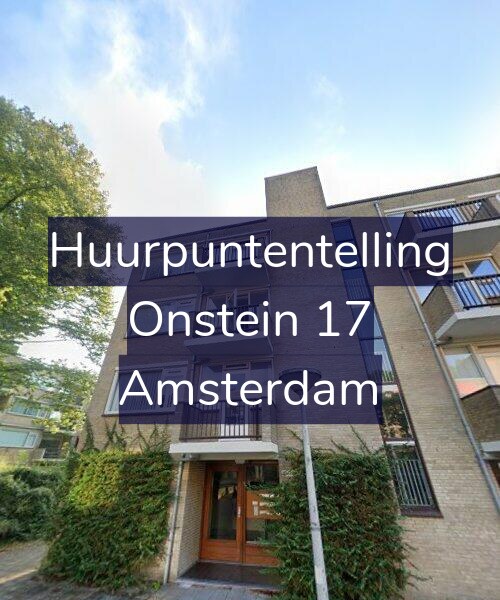 Foto gevel Huurpuntentelling voor Onstein 17, Amsterdam