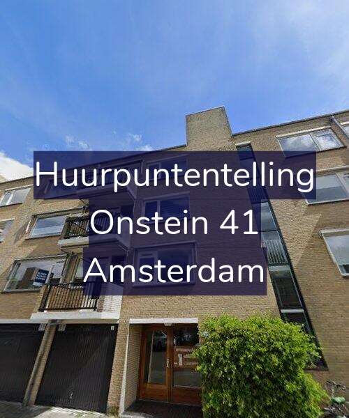 Foto gevel Huurpuntentelling voor Onstein 41, Amsterdam