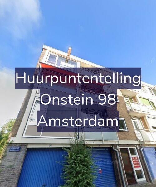 Foto gevel Huurpuntentelling voor Onstein 98, Amsterdam
