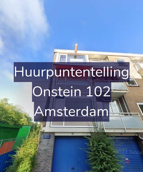 Foto gevel Huurpuntentelling voor Onstein 102, Amsterdam