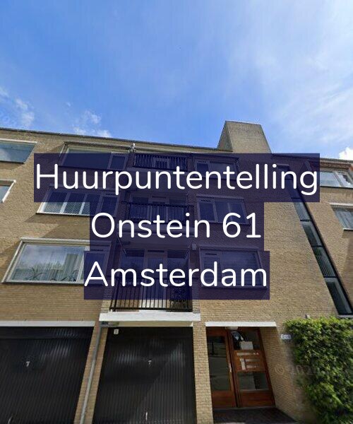 Foto gevel Huurpuntentelling voor Onstein 61, Amsterdam