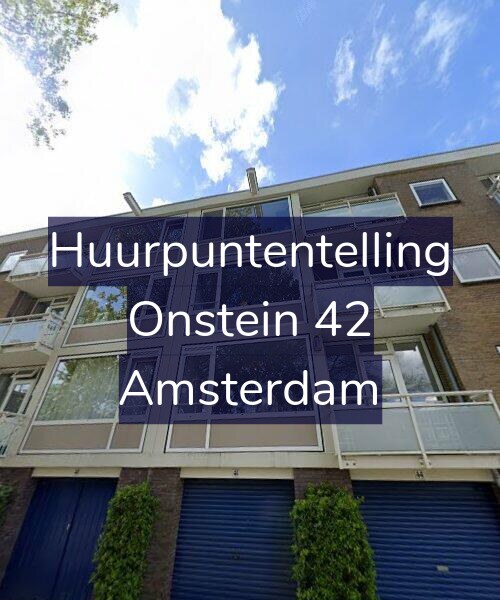 Foto gevel Huurpuntentelling voor Onstein 42, Amsterdam