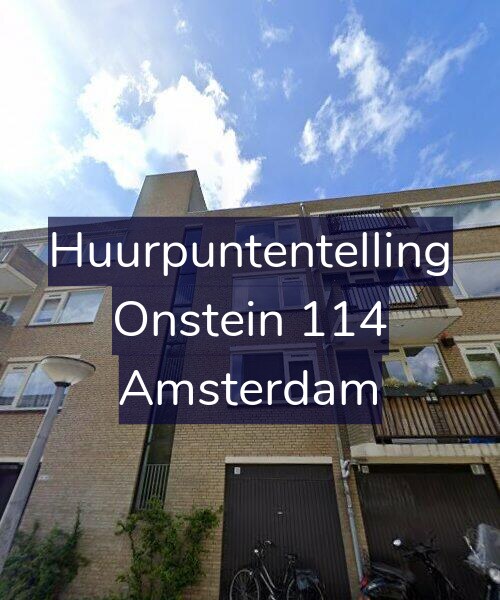 Foto gevel Huurpuntentelling voor Onstein 114, Amsterdam