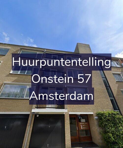 Foto gevel Huurpuntentelling voor Onstein 57, Amsterdam