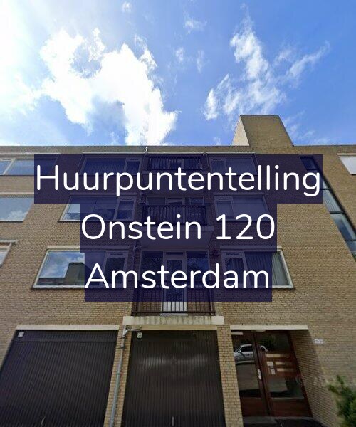 Foto gevel Huurpuntentelling voor Onstein 120, Amsterdam