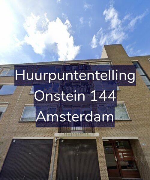 Foto gevel Huurpuntentelling voor Onstein 144, Amsterdam
