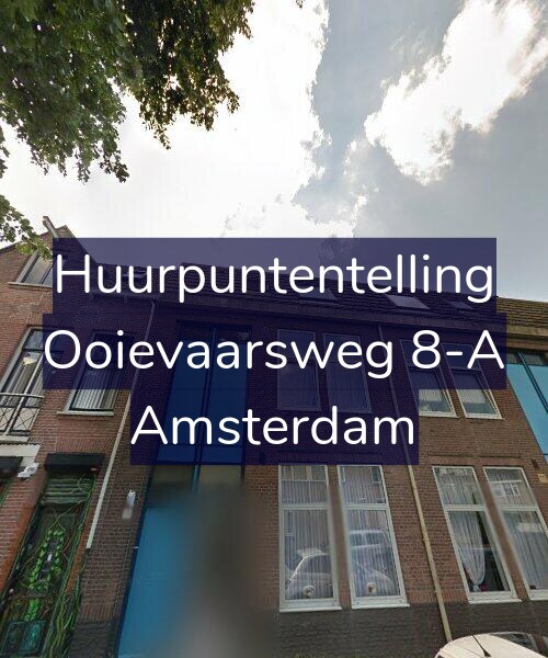 Foto gevel Huurpuntentelling voor Ooievaarsweg 8-A, Amsterdam
