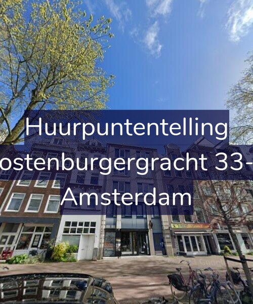 Foto gevel Huurpuntentelling voor Oostenburgergracht 33-D, Amsterdam