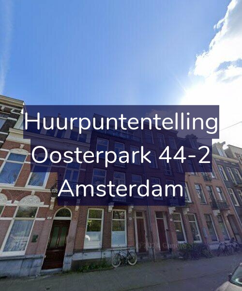 Foto gevel Huurpuntentelling voor Oosterpark 44-2, Amsterdam
