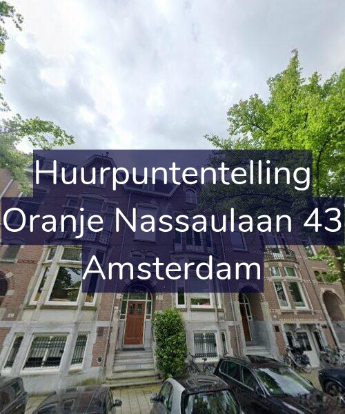 Foto gevel Huurpuntentelling voor Oranje Nassaulaan 43, Amsterdam