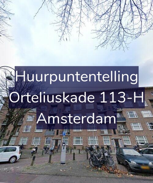 Foto gevel Huurpuntentelling voor Orteliuskade 113-H, Amsterdam