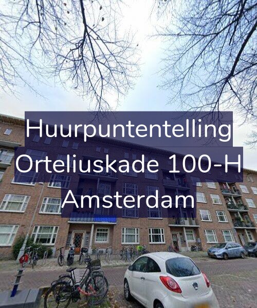 Foto gevel Huurpuntentelling voor Orteliuskade 100-H, Amsterdam