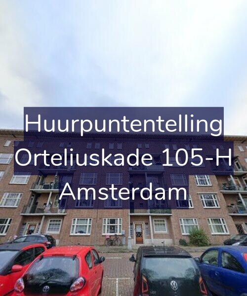 Foto gevel Huurpuntentelling voor Orteliuskade 105-H, Amsterdam