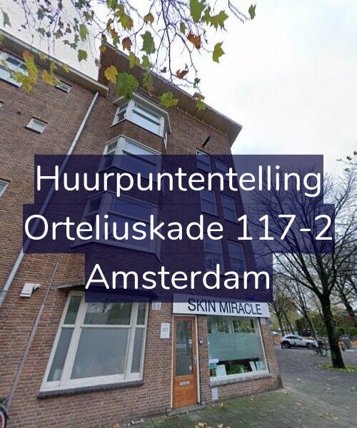 Foto gevel Huurpuntentelling voor Orteliuskade 117-2, Amsterdam