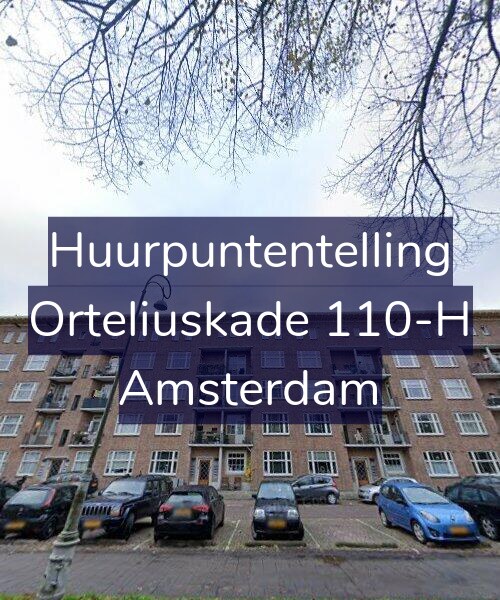 Foto gevel Huurpuntentelling voor Orteliuskade 110-H, Amsterdam