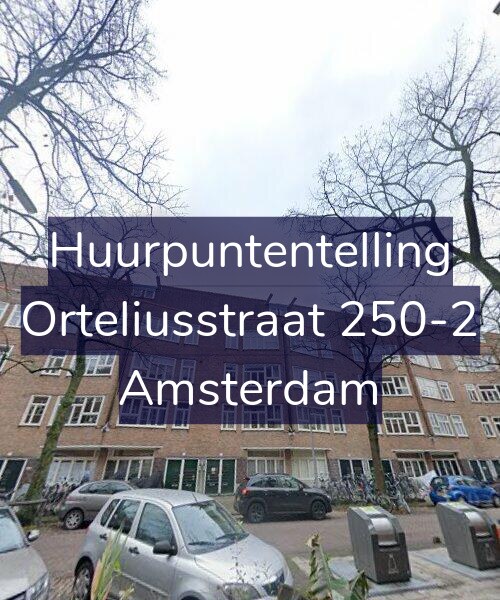 Foto gevel Huurpuntentelling voor Orteliusstraat 250-2, Amsterdam