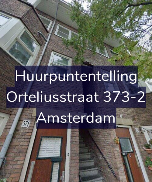 Foto gevel Huurpuntentelling voor Orteliusstraat 373-2, Amsterdam