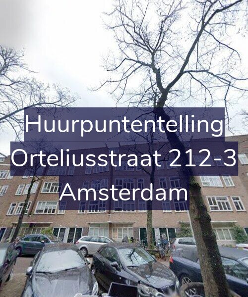 Foto gevel Huurpuntentelling voor Orteliusstraat 212-3, Amsterdam