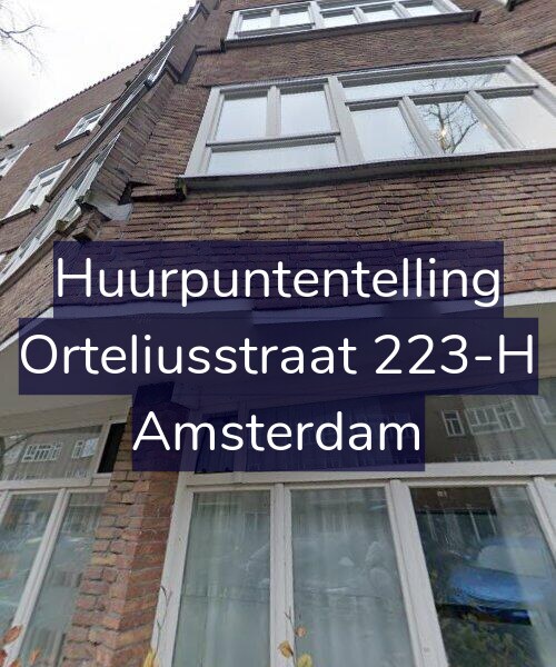 Foto gevel Huurpuntentelling voor Orteliusstraat 223-H, Amsterdam