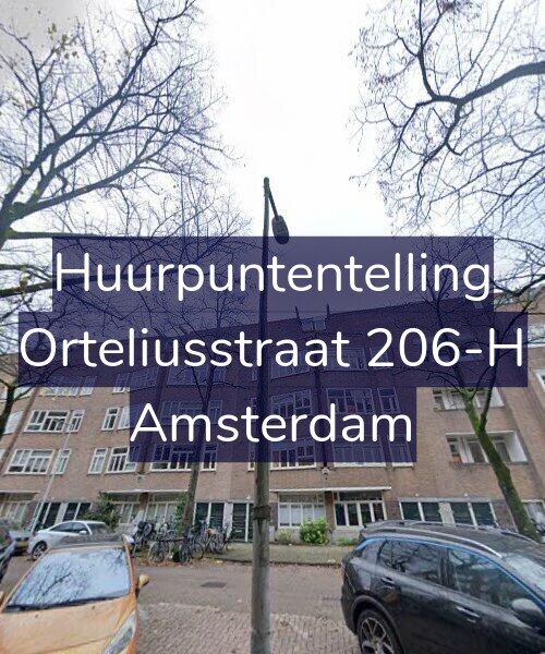 Foto gevel Huurpuntentelling voor Orteliusstraat 206-H, Amsterdam