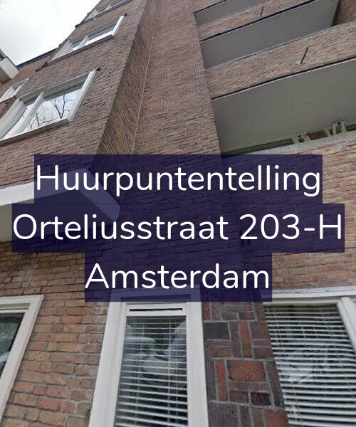 Foto gevel Huurpuntentelling voor Orteliusstraat 203-H, Amsterdam