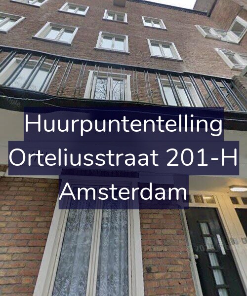 Foto gevel Huurpuntentelling voor Orteliusstraat 201-H, Amsterdam