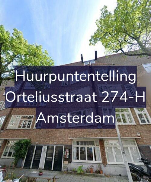 Foto gevel Huurpuntentelling voor Orteliusstraat 274-H, Amsterdam