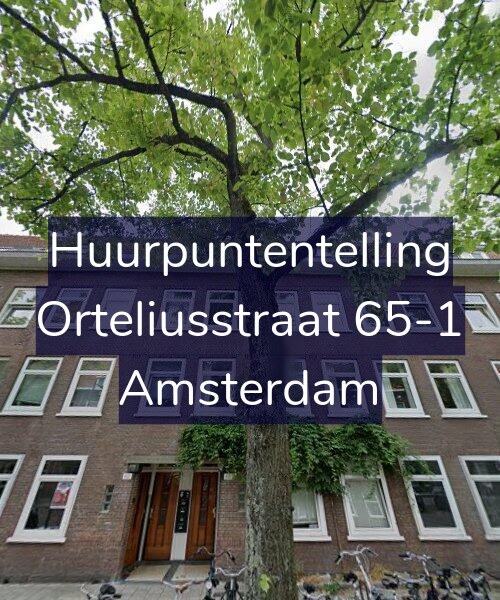 Foto gevel Huurpuntentelling voor Orteliusstraat 65-1, Amsterdam