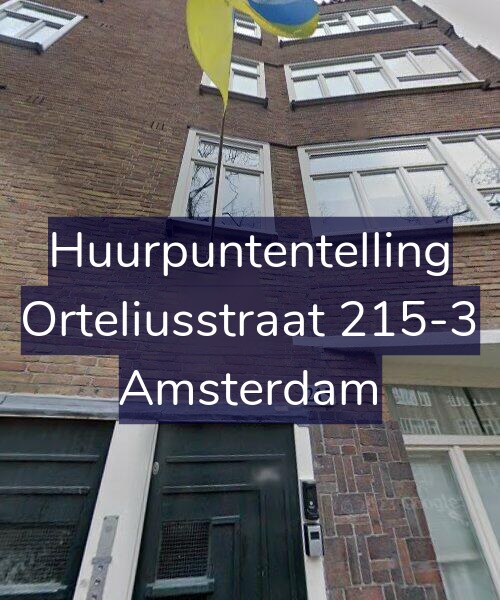 Foto gevel Huurpuntentelling voor Orteliusstraat 215-3, Amsterdam