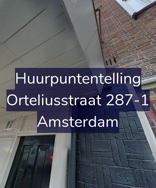 Foto gevel Huurpuntentelling voor Orteliusstraat 287-1, Amsterdam