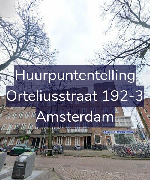 Foto gevel Huurpuntentelling voor Orteliusstraat 192-3, Amsterdam