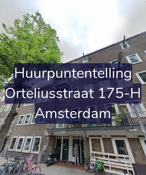 Foto gevel Huurpuntentelling voor Orteliusstraat 175-H, Amsterdam
