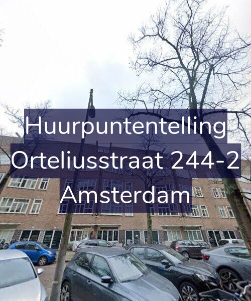 Foto gevel Huurpuntentelling voor Orteliusstraat 244-2, Amsterdam