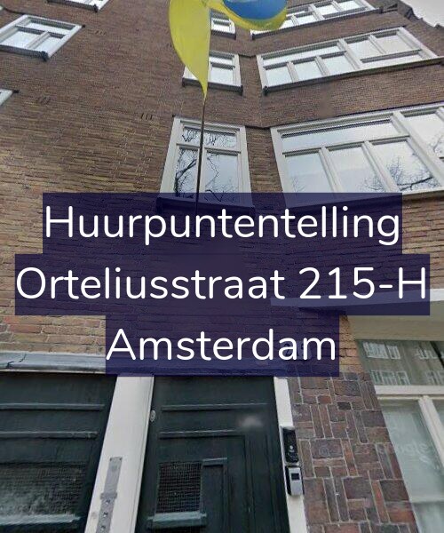 Foto gevel Huurpuntentelling voor Orteliusstraat 215-H, Amsterdam
