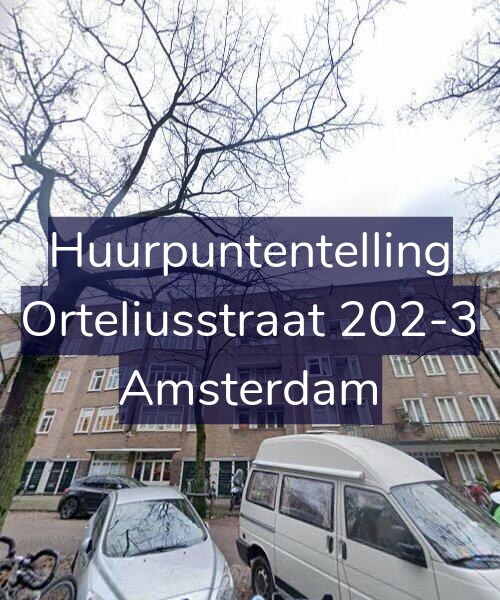 Foto gevel Huurpuntentelling voor Orteliusstraat 202-3, Amsterdam