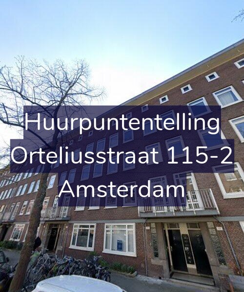 Foto gevel Huurpuntentelling voor Orteliusstraat 115-2, Amsterdam