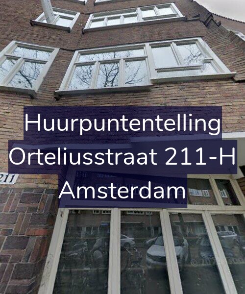 Foto gevel Huurpuntentelling voor Orteliusstraat 211-H, Amsterdam