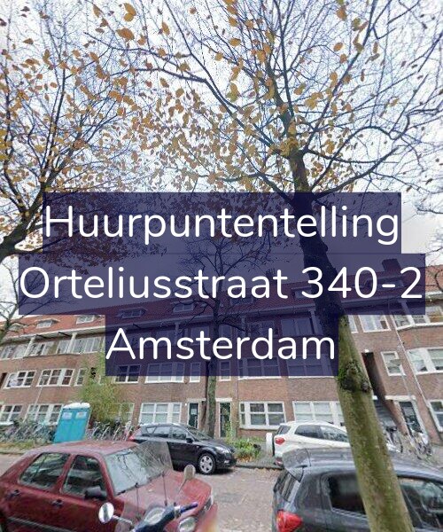 Foto gevel Huurpuntentelling voor Orteliusstraat 340-2, Amsterdam