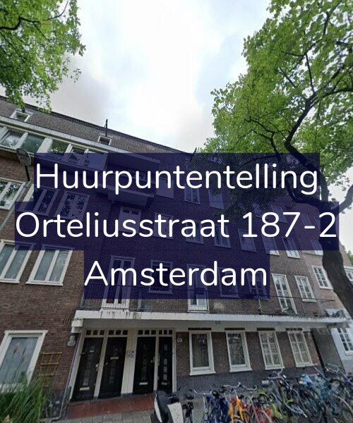 Foto gevel Huurpuntentelling voor Orteliusstraat 187-2, Amsterdam