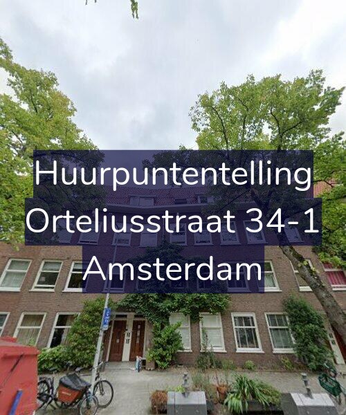 Foto gevel Huurpuntentelling voor Orteliusstraat 34-1, Amsterdam