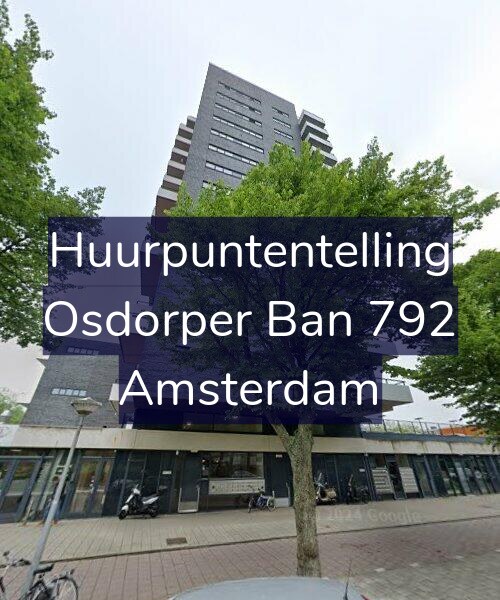 Foto gevel Huurpuntentelling voor Osdorper Ban 792, Amsterdam