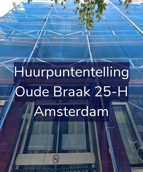 Foto gevel Huurpuntentelling voor Oude Braak 25-H, Amsterdam