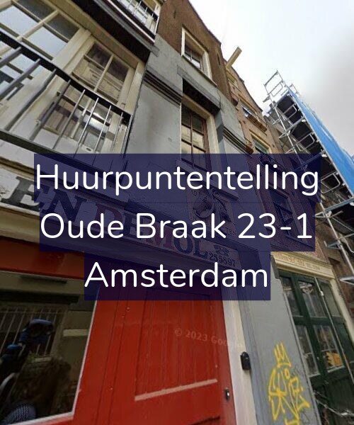 Foto gevel Huurpuntentelling voor Oude Braak 23-1, Amsterdam