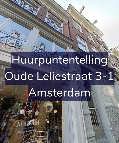 Foto gevel Huurpuntentelling voor Oude Leliestraat 3-1, Amsterdam